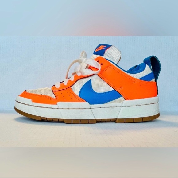 Nike Shoes - Nike Dunk Low Disrupt Supa Sneakers Multicolor White Orange Blue W10 M8.5